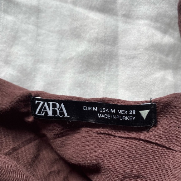 Zara Brown Flowy Tank - Picture 2 of 2